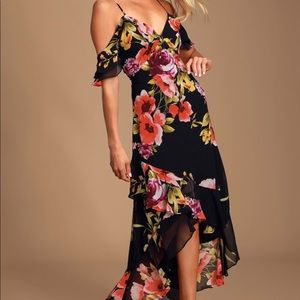 Lulus floral maxi dress